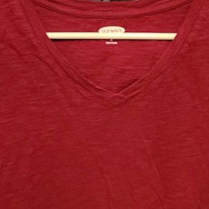 Raspberry V Neck Shirt